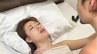 Japanese slut takes on a huge cock before covered in jizz - porn video