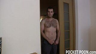 Lollipop licking teen caught looking at porn - porn video