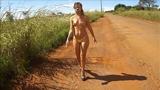 yellowmicrobikiniraiane - porn video