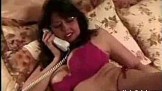 HORNY BUSTY MATURE WITH GLASSES CALLS ESCORT - porn video