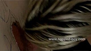 Twink Calvin Croft servicing glory hole - porn video